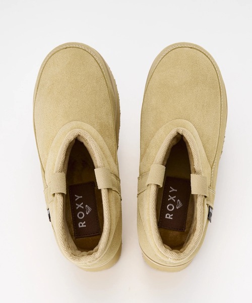 ROXY(ロキシー)の「MONARCH GROVE SUPER/ロキシー撥水加工スエードショートブーツ(ブーツ・レディース・ベージュ/ブラック・23cm/24cm/25cm)」の8枚目の写真