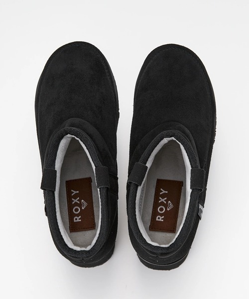 ROXY(ロキシー)の「MONARCH GROVE SUPER/ロキシー撥水加工スエードショートブーツ(ブーツ・レディース・ベージュ/ブラック・23cm/24cm/25cm)」の4枚目の写真