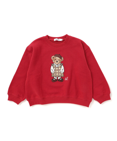 SLAP SLIP（スラップスリップ）の「アニマルいろいろクマさん刺しゅうトレーナー(80~130cm)（スウェット・キッズ・オフホワイト/ネイビー/レッド・120cm/80ｃｍ/110cm/100cm/130cm/90cm）」の7枚目の写真