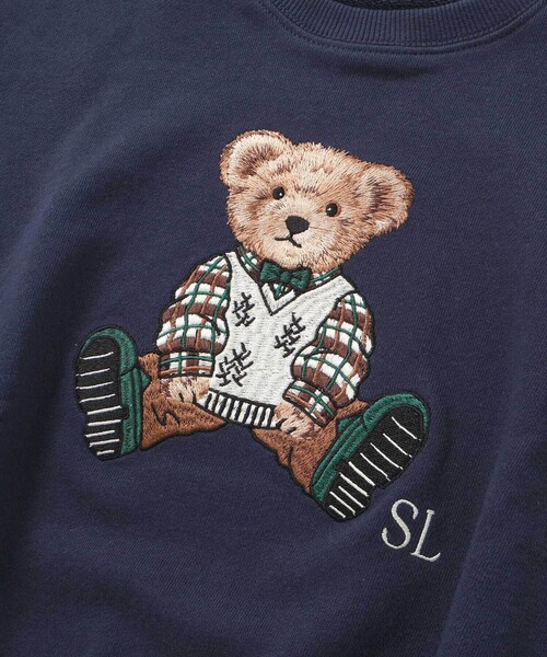 セール】アニマルいろいろクマさん刺しゅうトレーナー(80~130cm