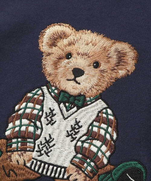 SLAP SLIP（スラップスリップ）の「アニマルいろいろクマさん刺しゅうトレーナー(80~130cm)（スウェット・キッズ・オフホワイト/ネイビー/レッド・120cm/80ｃｍ/110cm/100cm/130cm/90cm）」の14枚目の写真