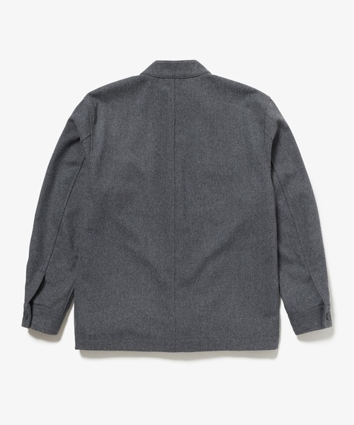 LACOSTE(ラコステ)の「ウールブレンドメルトン スタンドカラーシャツブルゾン(シャツ/ブラウス・メンズ・チャコールグレー/グレー/ブラック・40/38/39/41)」の9枚目の写真