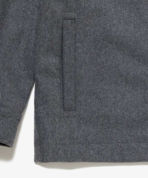 LACOSTE(ラコステ)の「ウールブレンドメルトン スタンドカラーシャツブルゾン(シャツ/ブラウス・メンズ・チャコールグレー/グレー/ブラック・40/38/39/41)」の13枚目の写真