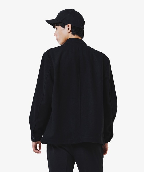 LACOSTE(ラコステ)の「ウールブレンドメルトン スタンドカラーシャツブルゾン(シャツ/ブラウス・メンズ・チャコールグレー/グレー/ブラック・40/38/39/41)」の15枚目の写真