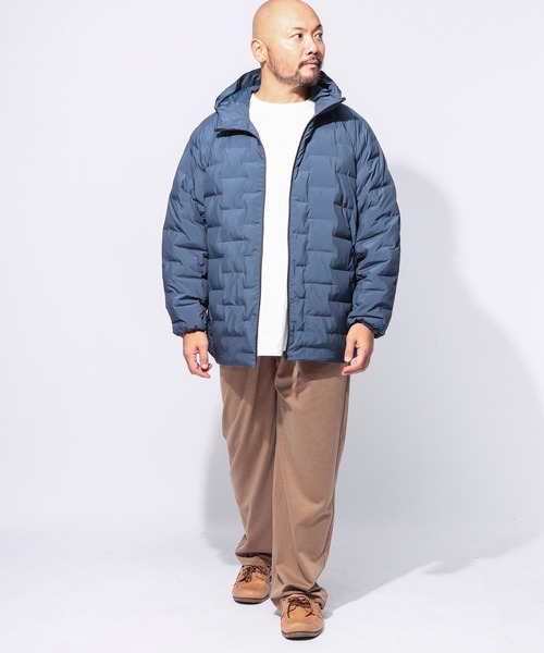 B&T CLUB（ビーティークラブ）の「中綿 ブルゾン メンズ 大きいサイズ SUNBURNER フルジップ カジュアル オフィスカジュアル B＆T CLUB (ビーアンドティークラブ)（ダウンジャケット/コート・メンズ・ホワイト/グリーン/ブラック/ブルー・X1(3L～4L)/X2(4L～5L)/X3(6L～7L)）」の13枚目の写真
