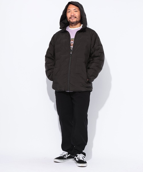 B&T CLUB（ビーティークラブ）の「中綿 ブルゾン メンズ 大きいサイズ SUNBURNER フルジップ カジュアル オフィスカジュアル B＆T CLUB (ビーアンドティークラブ)（ダウンジャケット/コート・メンズ・ホワイト/グリーン/ブラック/ブルー・X1(3L～4L)/X2(4L～5L)/X3(6L～7L)）」の8枚目の写真