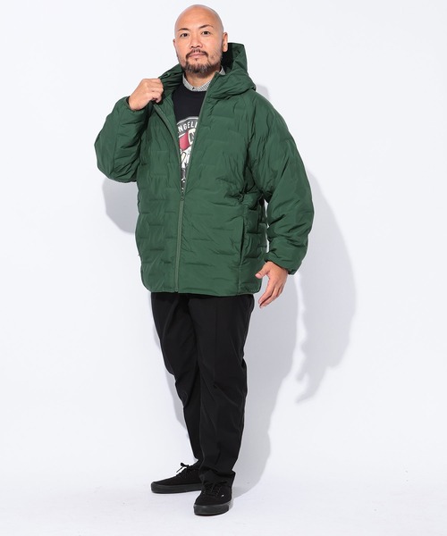 B&T CLUB（ビーティークラブ）の「中綿 ブルゾン メンズ 大きいサイズ SUNBURNER フルジップ カジュアル オフィスカジュアル B＆T CLUB (ビーアンドティークラブ)（ダウンジャケット/コート・メンズ・ホワイト/グリーン/ブラック/ブルー・X1(3L～4L)/X2(4L～5L)/X3(6L～7L)）」の12枚目の写真