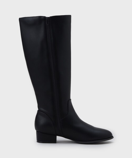 OPAQUE.CLIP（オペークドットクリップ）の「レザー調ロングブーツ（ブーツ・レディース・ブラック・03/02）」の7枚目の写真