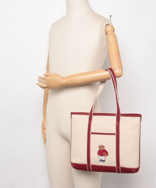 POLO RALPH LAUREN キャンバス スモール Polo ベア トート キャンバス スモール Polo ベア トート｜ポロ ラルフ ローレンの