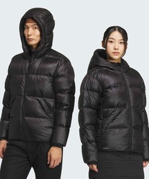 ゴルフ　アディダスブラックダウン adidas（アディダス）の「軽量ミニリップ 保温 長袖フルジップダウン