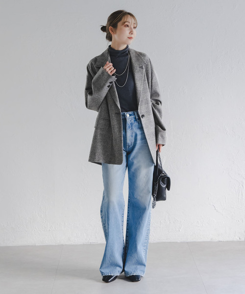 追加》オーバーサイズチェックジャケット（テーラードジャケット