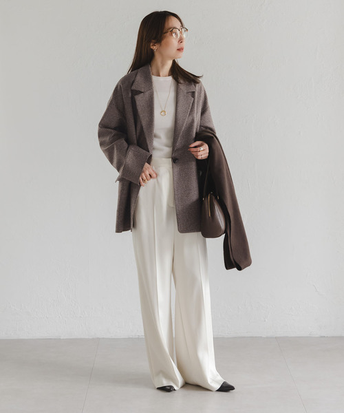 追加》オーバーサイズチェックジャケット（テーラードジャケット