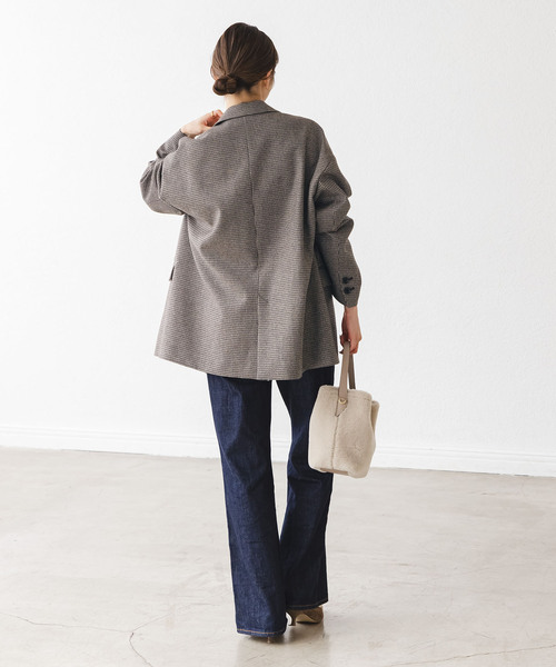 追加》オーバーサイズチェックジャケット（テーラードジャケット