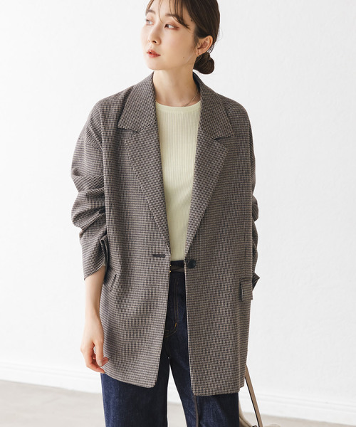 追加》オーバーサイズチェックジャケット（テーラードジャケット