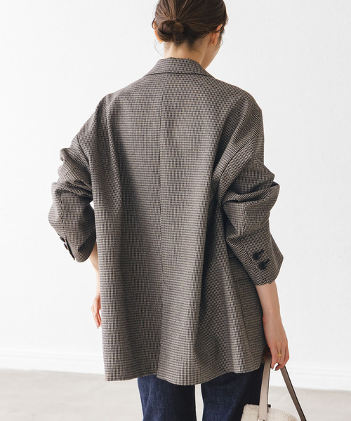 追加》オーバーサイズチェックジャケット（テーラードジャケット