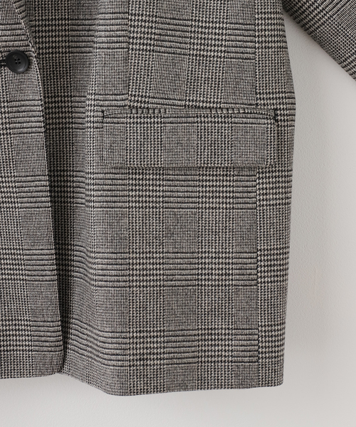 追加》オーバーサイズチェックジャケット（テーラードジャケット