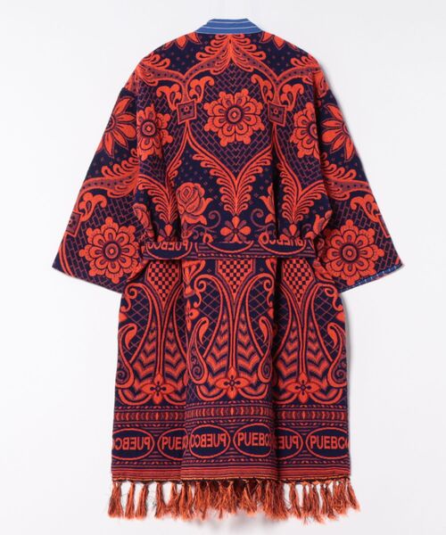 PUEBCO（プエブコ）の「RUG FABRIC REVERSIBLE GOWN Navy Blue（ガウン/バスローブ・メンズ・ブルー系その他・ONE SIZE）」の5枚目の写真