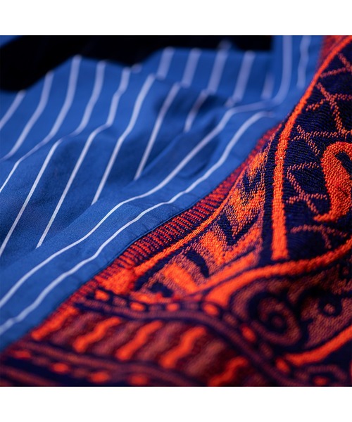 PUEBCO（プエブコ）の「RUG FABRIC REVERSIBLE GOWN Navy Blue（ガウン/バスローブ・メンズ・ブルー系その他・ONE SIZE）」の2枚目の写真