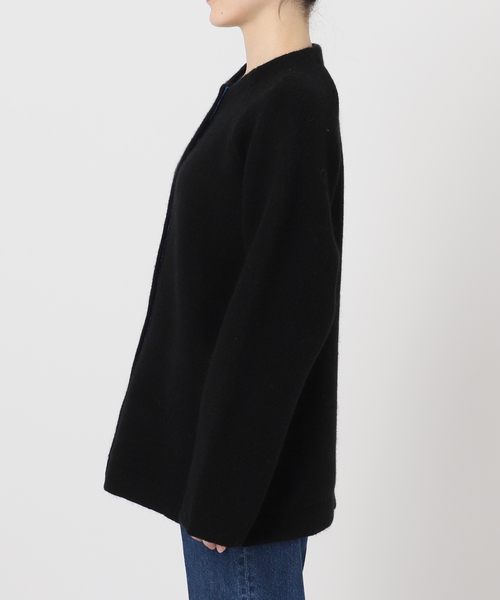 B.C STOCK(ベーセーストック)の「《追加3》2層スムース編みロングカーディガン(カーディガン/ボレロ・レディース・グレー/ブラック・FREE)」の22枚目の写真