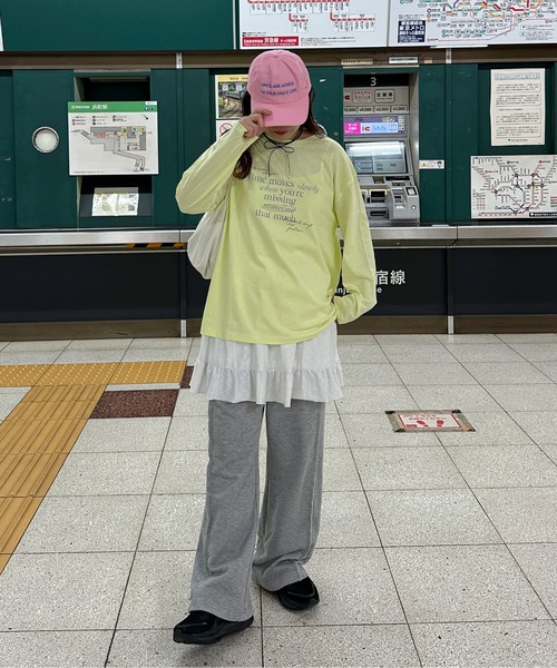 PILIT（ピリット）の「レタリング　ロゴロンTee（Tシャツ/カットソー・レディース・アイボリー/オートミール/イエロー系その他・MEDIUM）」の8枚目の写真