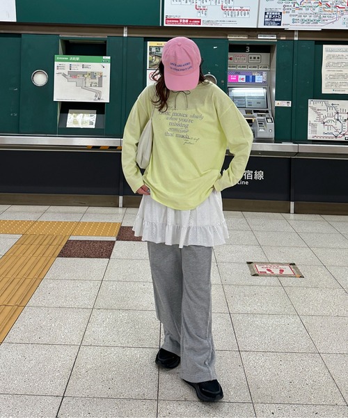 PILIT（ピリット）の「レタリング　ロゴロンTee（Tシャツ/カットソー・レディース・アイボリー/オートミール/イエロー系その他・MEDIUM）」の10枚目の写真