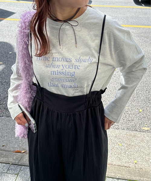 PILIT（ピリット）の「レタリング　ロゴロンTee（Tシャツ/カットソー・レディース・アイボリー/オートミール/イエロー系その他・MEDIUM）」の20枚目の写真