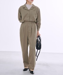 セミドッキングテーパードオールインワン 【低身長・小柄女性