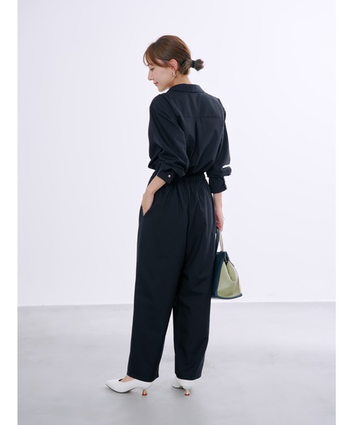 セミドッキングテーパードオールインワン 【低身長・小柄女性