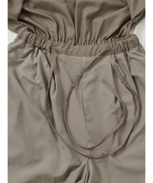 セミドッキングテーパードオールインワン 【低身長・小柄女性