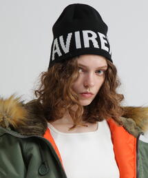 AVIREX | 《直営店限定》AVIREX LOGO BEANIE/ロゴ ビーニー/ニットキャップ(ニットキャップ/ビーニー)