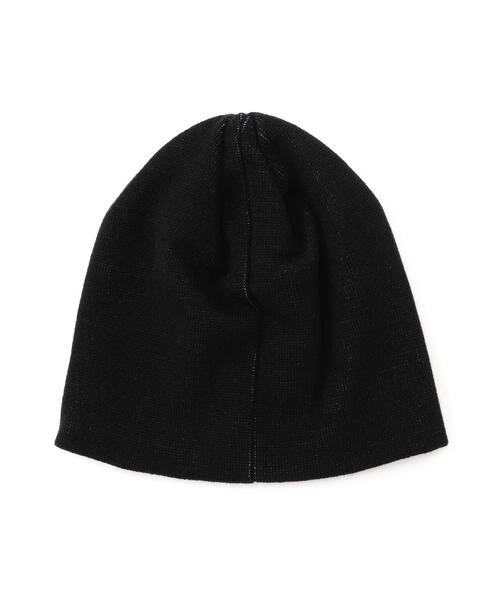 AVIREX（アヴィレックス）の「《直営店限定》AVIREX LOGO BEANIE/ロゴ ビーニー/ニットキャップ（ニットキャップ/ビーニー・レディース・ブラック/ベージュ・F）」の3枚目の写真