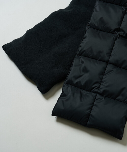 PUBLUX(パブリュクス)の「TAION/タイオン BASIC DOWN SCARF 限定展開/ベーシック ダウン スカーフ マフラー(マフラー・レディース・オフホワイト/ブラック・ONE SIZE)」の7枚目の写真