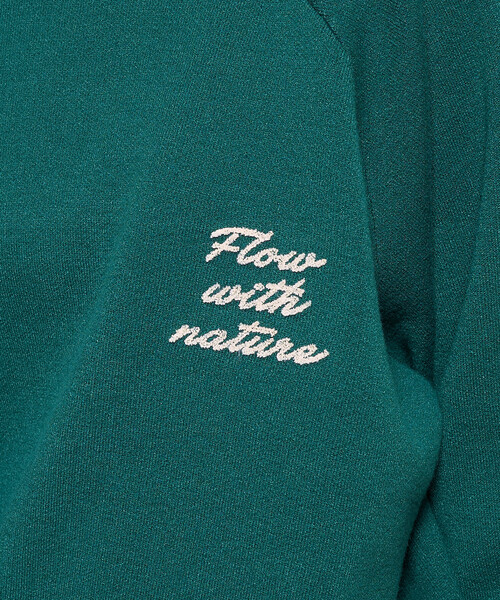 FREAK'S STORE(フリークスストア)の「ブラシ刺繍 ラグランニット/ スウェットライクニット(ニット/セーター・レディース・ライトグレー/グリーン/ネイビー・フリ-)」の20枚目の写真