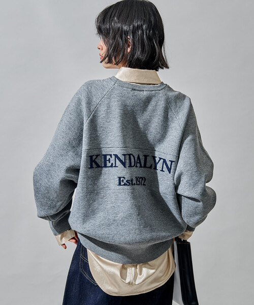 FREAK'S STORE(フリークスストア)の「ブラシ刺繍 ラグランニット/ スウェットライクニット(ニット/セーター・レディース・ライトグレー/グリーン/ネイビー・フリ-)」の19枚目の写真
