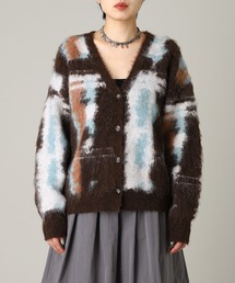 Forget-me-nots Mohair Marble Cardigan FMN-25AW-KN-003