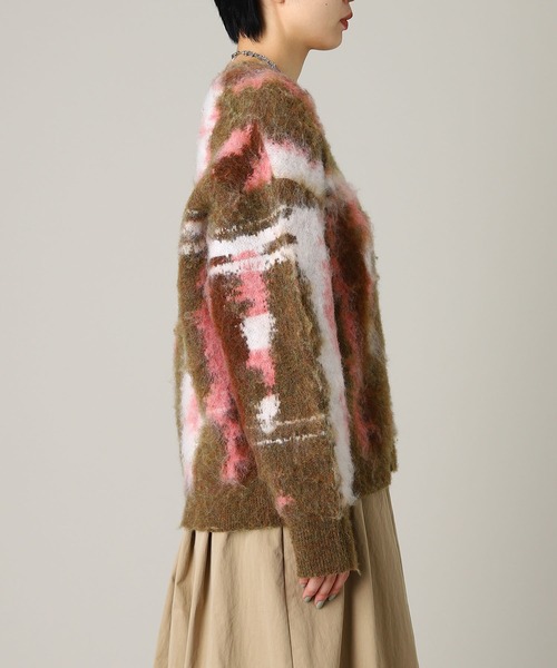 forget-me-nots(フォーゲットミーノッツ)の「Forget-me-nots Mohair Marble Cardigan FMN-25AW-KN-003(カーディガン/ボレロ・レディース・ブラウン/オリーブ・FREE)」の5枚目の写真