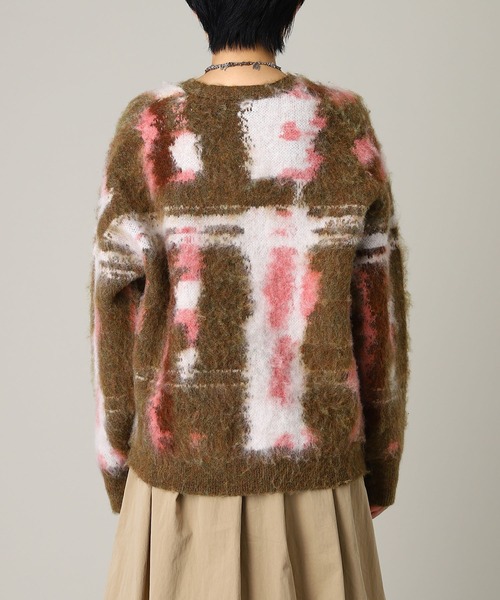 forget-me-nots(フォーゲットミーノッツ)の「Forget-me-nots Mohair Marble Cardigan FMN-25AW-KN-003(カーディガン/ボレロ・レディース・ブラウン/オリーブ・FREE)」の6枚目の写真