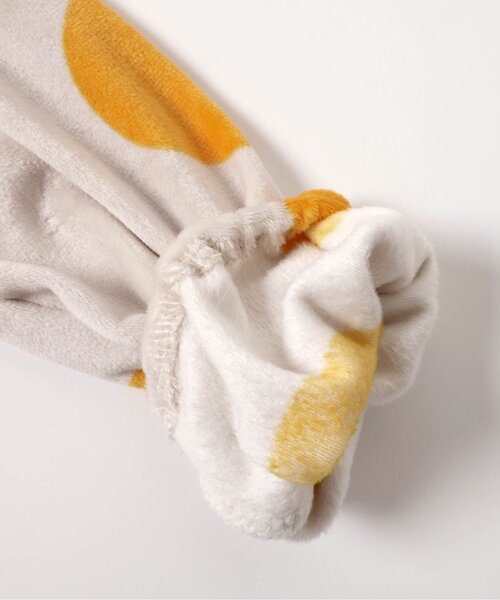 BREEZE（ブリーズ）の「【WEB限定/ジュニア対応】レトロ総柄ベロアワンピース（ワンピース・キッズ・イエロー/ネイビー/オフホワイト・100/120/110/90/140/130）」の14枚目の写真