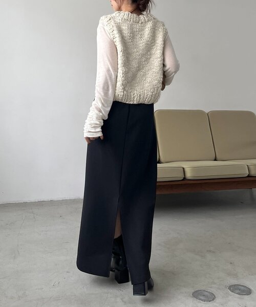 CAPRICIEUX LE'MAGE（カプリシューレマージュ）の「ハンドニットベスト（ニット/セーター・レディース・ブラック/ブラウン/ホワイト系その他・FREE）」の15枚目の写真