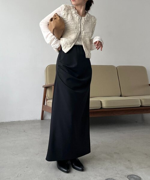 CAPRICIEUX LE'MAGE（カプリシューレマージュ）の「ハンドニットベスト（ニット/セーター・レディース・ブラック/ブラウン/ホワイト系その他・FREE）」の17枚目の写真