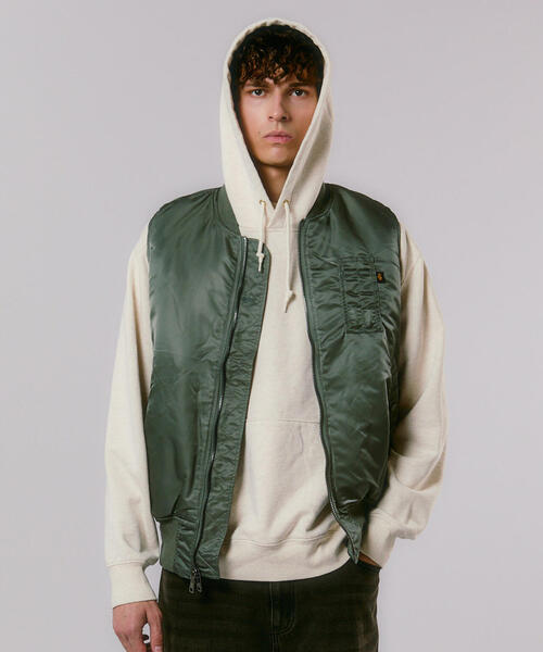 Alpha Industries(アルファインダストリーズ)の「Alpha Industries/アルファ インダストリーズ/MA-1 FLIGHT VEST/エムエーワン フライトベスト(MA-1・メンズ・グレー系その他3/グレー系その他6/ブラック・L/M/S/XL/XS)」の20枚目の写真