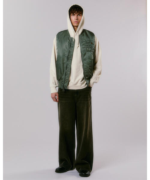 Alpha Industries(アルファインダストリーズ)の「Alpha Industries/アルファ インダストリーズ/MA-1 FLIGHT VEST/エムエーワン フライトベスト(MA-1・メンズ・グレー系その他3/グレー系その他6/ブラック・L/M/S/XL/XS)」の21枚目の写真