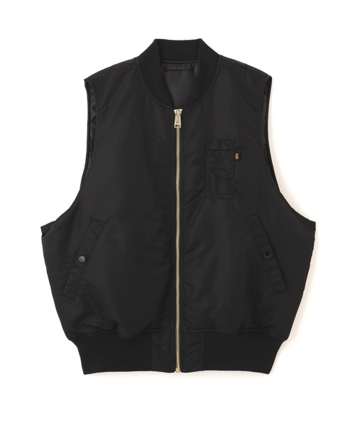 Alpha Industries(アルファインダストリーズ)の「Alpha Industries/アルファ インダストリーズ/MA-1 FLIGHT VEST/エムエーワン フライトベスト(MA-1・メンズ・グレー系その他3/グレー系その他6/ブラック・L/M/S/XL/XS)」の4枚目の写真