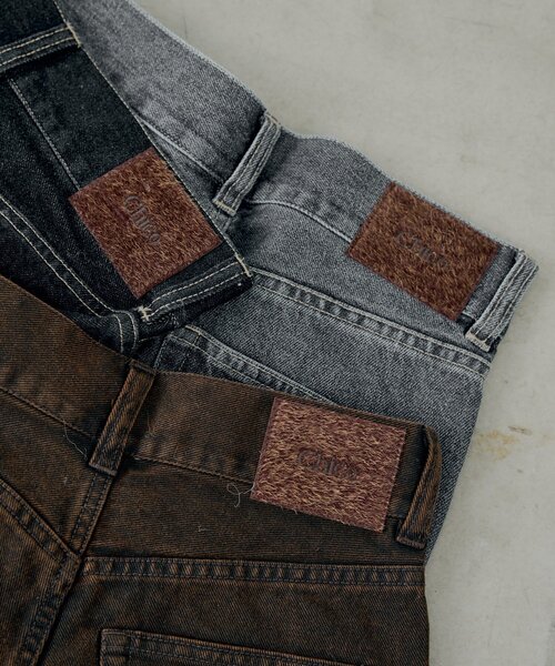 Chico（チコ）の「パッチ付きフレアデニム（デニムパンツ・レディース・ブラウン/ブルー/ネイビー/ブルー系その他3・SMALL/MEDIUM）」の16枚目の写真
