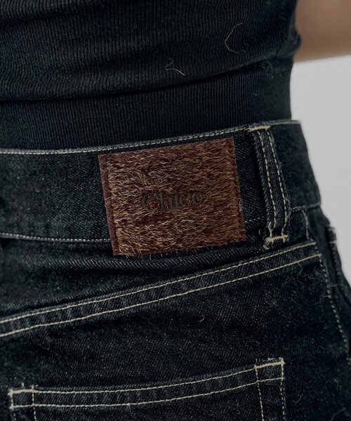 Chico（チコ）の「パッチ付きフレアデニム（デニムパンツ・レディース・ブラウン/ブルー/ネイビー/ブルー系その他3・SMALL/MEDIUM）」の20枚目の写真