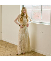 VIKINI VENDER（ビキニベンダー）の「チェサリアクロシェレースロングスカート（スカート）」