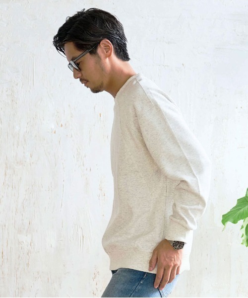 BENUSTA(ベヌスタ)の「『BENUSTA/ベヌスタ』リブ切り替えトレーナー【GC】(スウェット・メンズ・ベージュ/グレー/ブラック・3L/XL)」の8枚目の写真