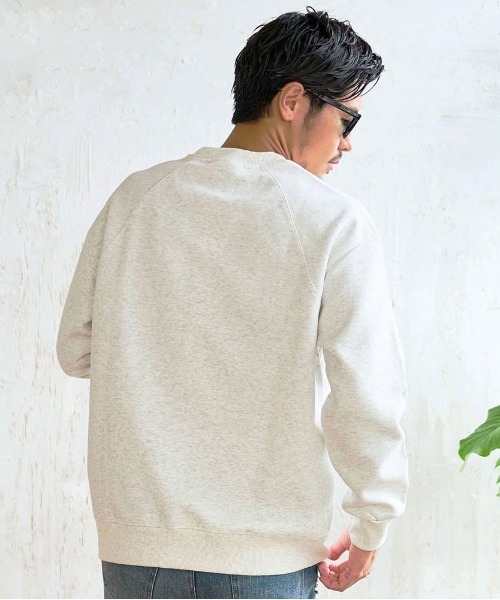 BENUSTA(ベヌスタ)の「『BENUSTA/ベヌスタ』リブ切り替えトレーナー【GC】(スウェット・メンズ・ベージュ/グレー/ブラック・3L/XL)」の9枚目の写真