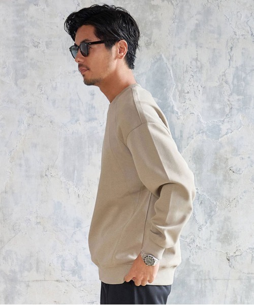 BENUSTA(ベヌスタ)の「『BENUSTA/ベヌスタ』リブ切り替えトレーナー【GC】(スウェット・メンズ・ベージュ/グレー/ブラック・3L/XL)」の11枚目の写真