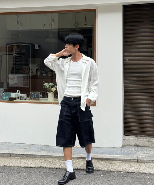 AGOD（エージーオーディー）の「カーペンター デニム バミューダショーツ [ローインディゴ]（その他パンツ・レディース・その他・SMALL/MEDIUM/LARGE/X-LARGE）」の7枚目の写真